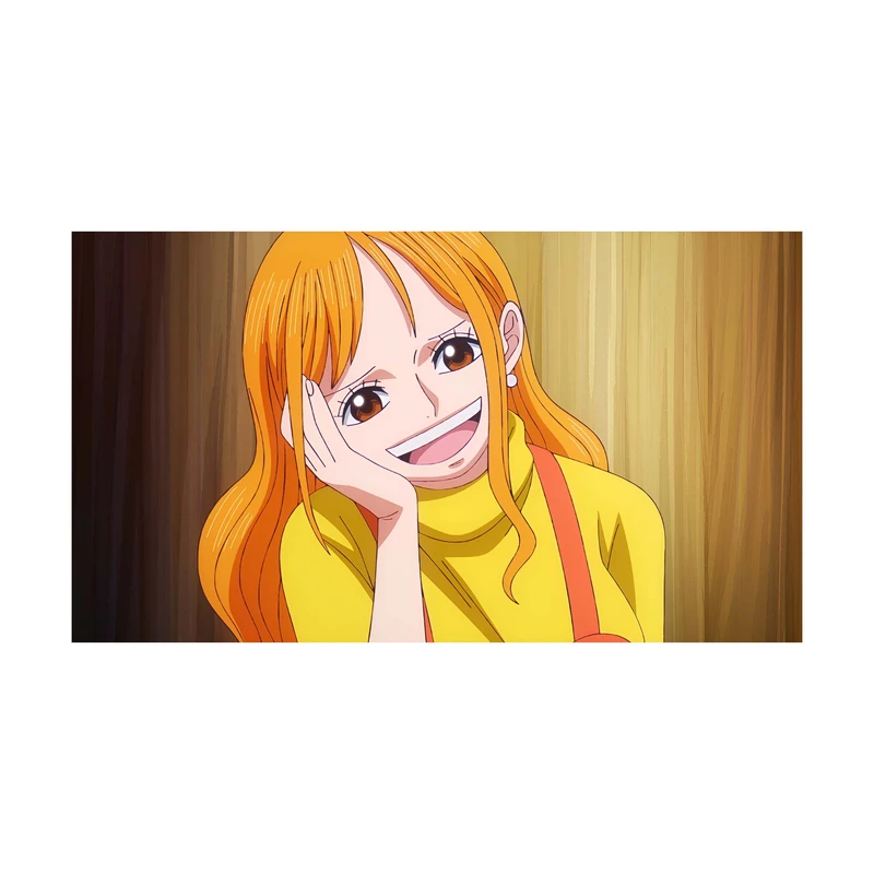 استیکر لپ تاپ و موبایل مدل انیمه طرح وان پیس نامی one piece nami کد 2215