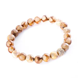 دستبند زیورآلات هـ مدل tibetan agate02