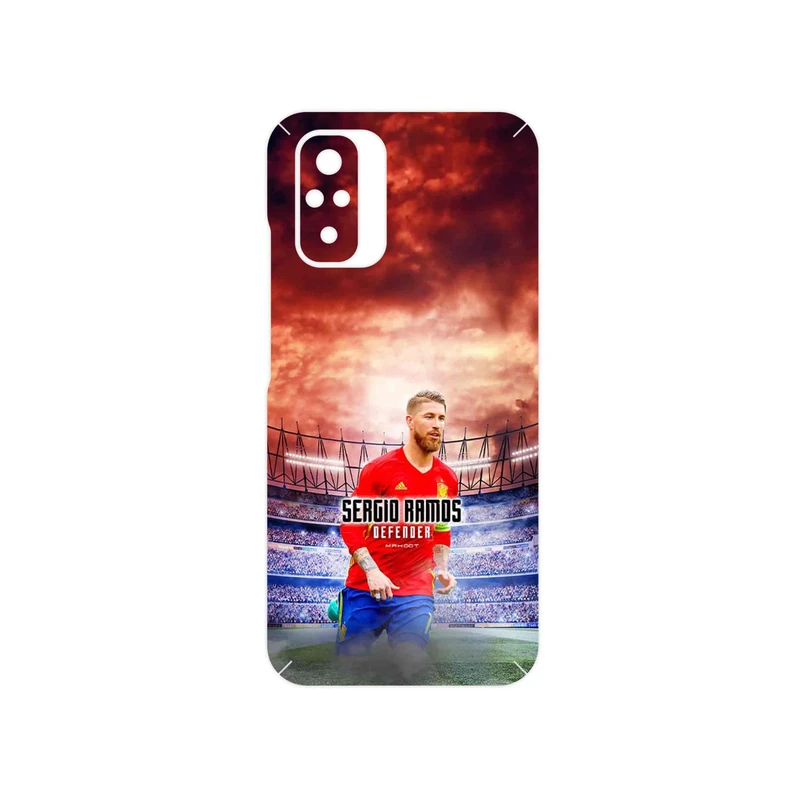 برچسب پوششی ماهوت مدل Sergio Ramos مناسب برای گوشی موبایل شیائومی Redmi Note 10