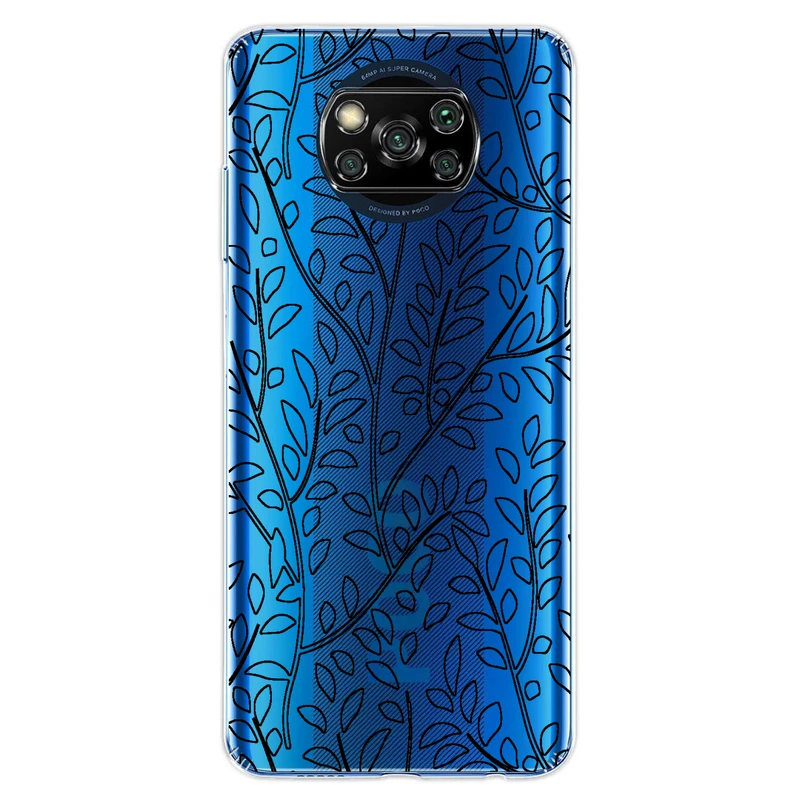 کاور مگافون طرح برگ مدل C45-B مناسب برای گوشی موبایل شیائومی Poco X3 / X3 NFC / X3 PRO