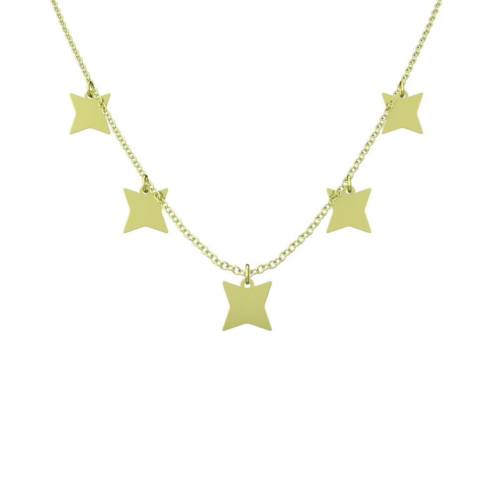 گردنبند طلا 18 عیار زنانه مدوپد مدل ستاره کد RNA15390 -  - 6