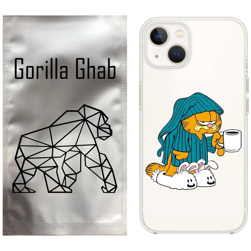 کاور گوریلا قاب مدل CLG کد 72 طرح گارفیلد مناسب برای گوشی موبایل اپل iPhone 13 mini