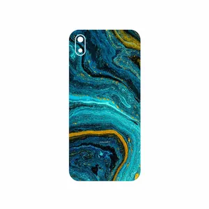 MAHOOT Turquoise marblewith golden streaks Cover Sticker for Huawei Y5 2019