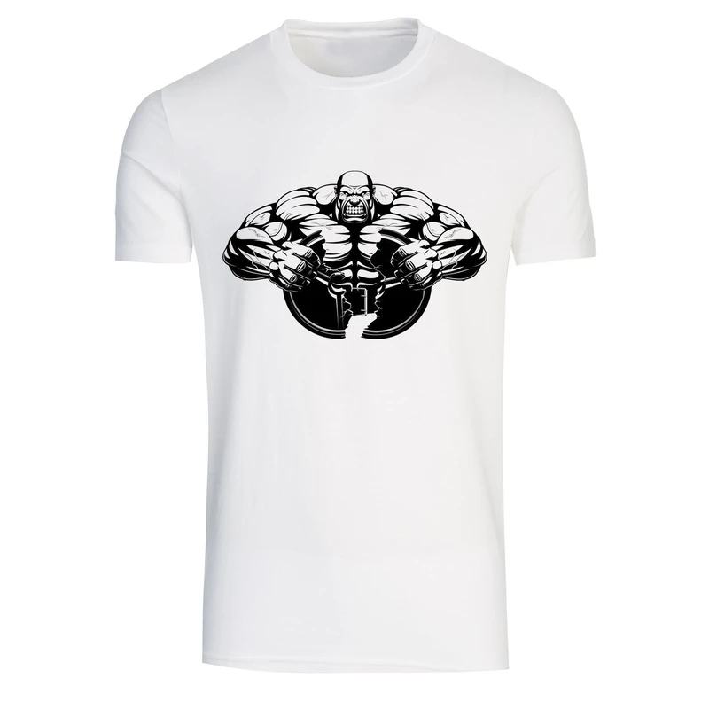 تیشرت آستین کوتاه مردانه طرح بدنسازی کد A406 