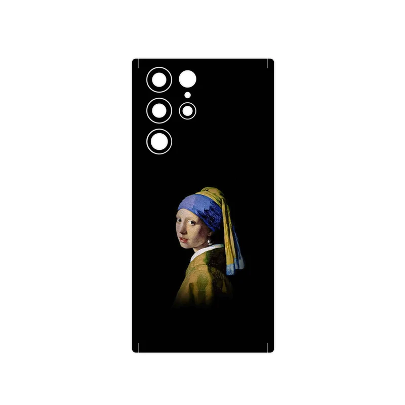 برچسب پوششی ماهوت مدل Girl with a Pearl Earring of Vermeer مناسب برای گوشی موبایل سامسونگ Galaxy S22 Ultra 5G