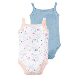 بادی آستین کوتاه نوزادی لوپیلو مدل Jan مجموعه دو عددی