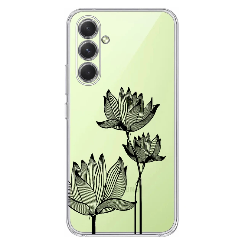 کاور مگافون طرح گل مدل C47-B مناسب برای گوشی موبایل سامسونگ Galaxy A54