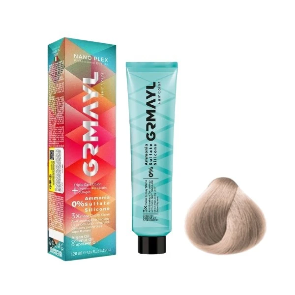 رنگ مو گرمایل شماره 907 حجم 120 میلی لیتر رنگ بلوند پلاتینه شکلاتی روشن