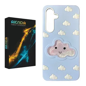 کاور آکادا مدل ابر سیلیکونی مناسب برای گوشی موبایل سامسونگ Galaxy S25 FE