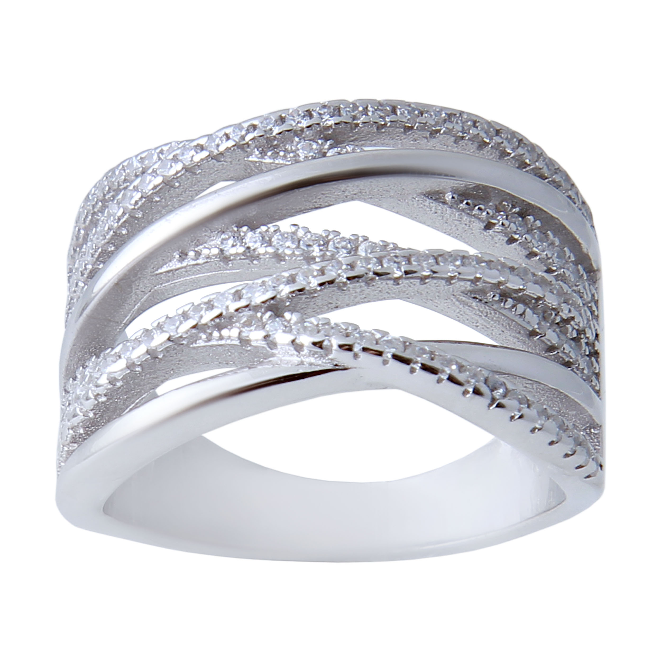 انگشتر نقره زنانه بازرگانی میلادی کد AWR_424