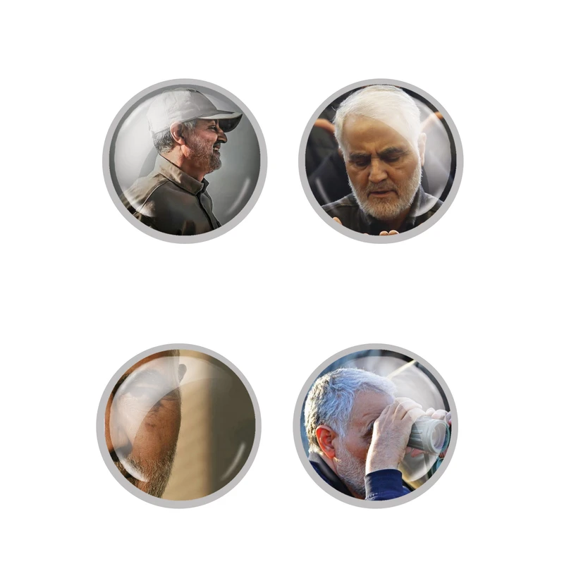  مگنت طرح شهید حاج قاسم سلیمانی کد 11 بسته 4 عددی