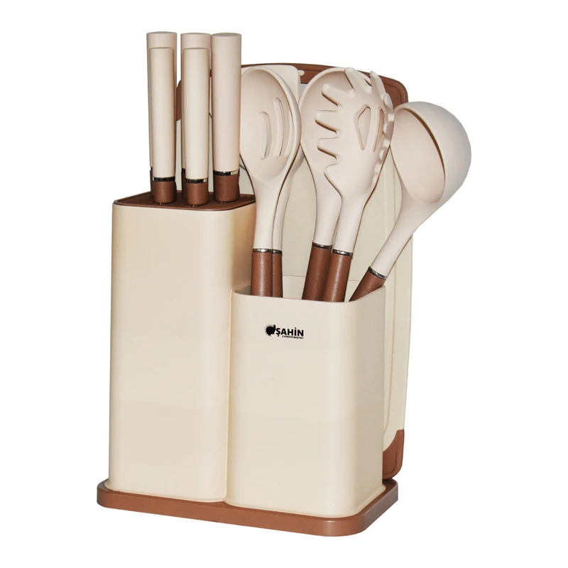 سرویس چاقو و کفگیر و ملاقه 12 پارچه شاهین مدل SHN1028