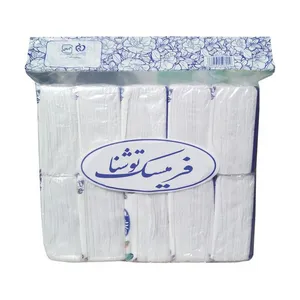 دستمال کاغذی 100 برگ 2 لایه توشنا مدل فرمیسک بسته 10 عددی