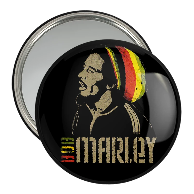 آینه جیبی خندالو مدل باب مارلی Bob Marley  کد 3275