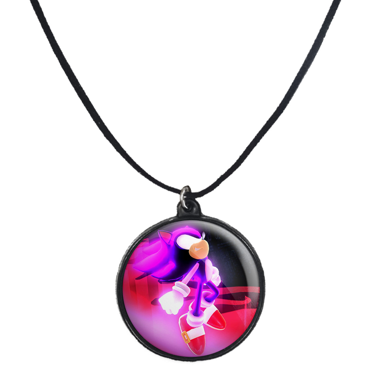 گردنبند پرمانه طرح سونیک کد pmb.15059 مدل دو طرفه