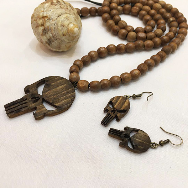 نیم ست زنانه طرح جمجمه کد 227 نیم ست زنانه طرح جمجمه کد 227