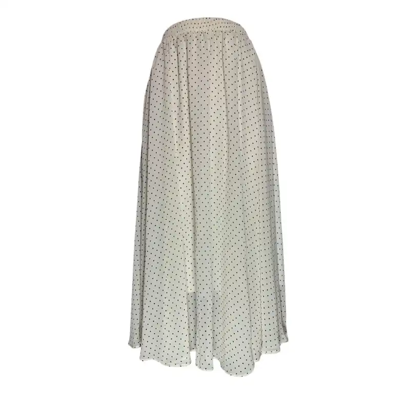 دامن کلوش زنانه مدل حریر رنگ سفید