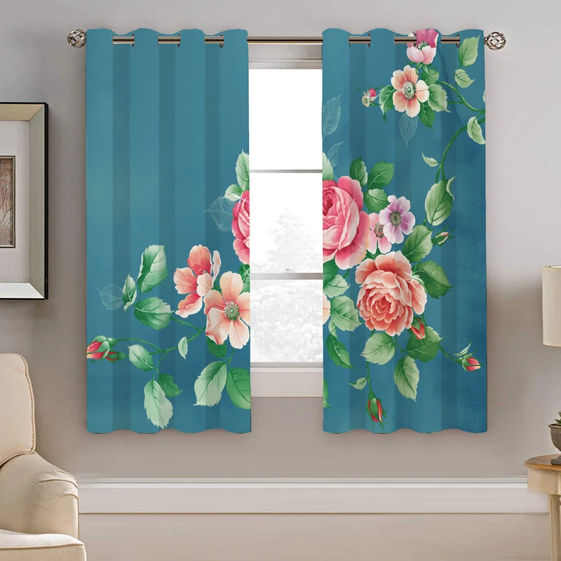 پرده نیروانا طرح   گل   مدل هازان کد 4262       سایز 140×200 سانتی متر