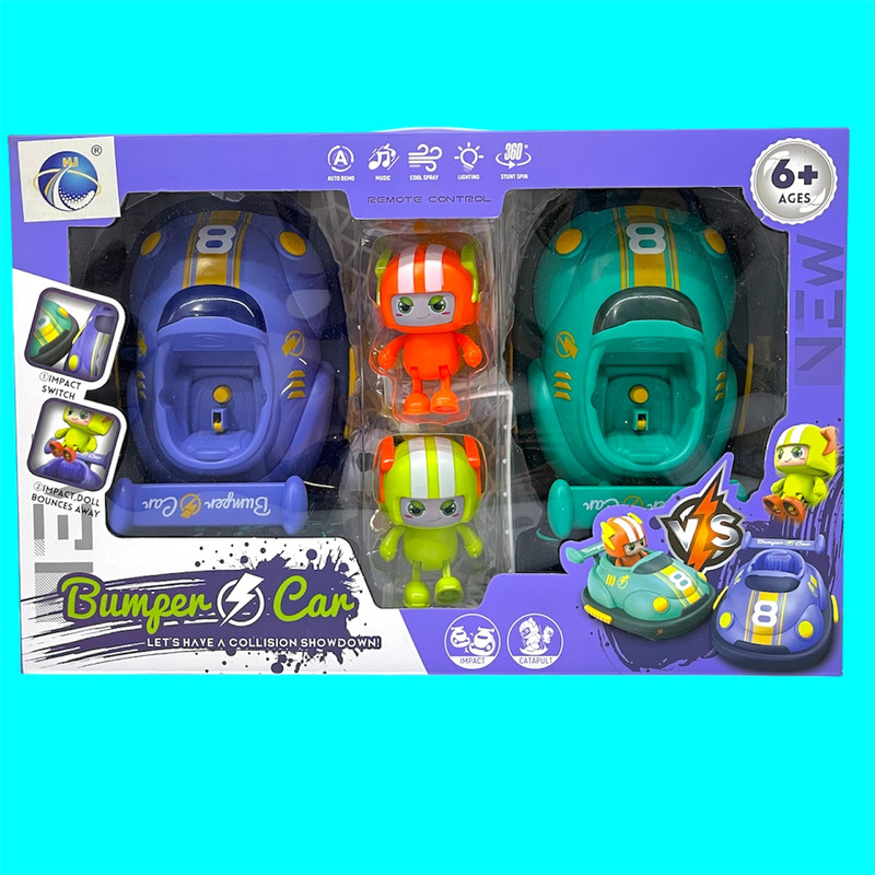 ماشین بازی کنترلی مدل Bumper Car Football Plus بسته دو عددی
