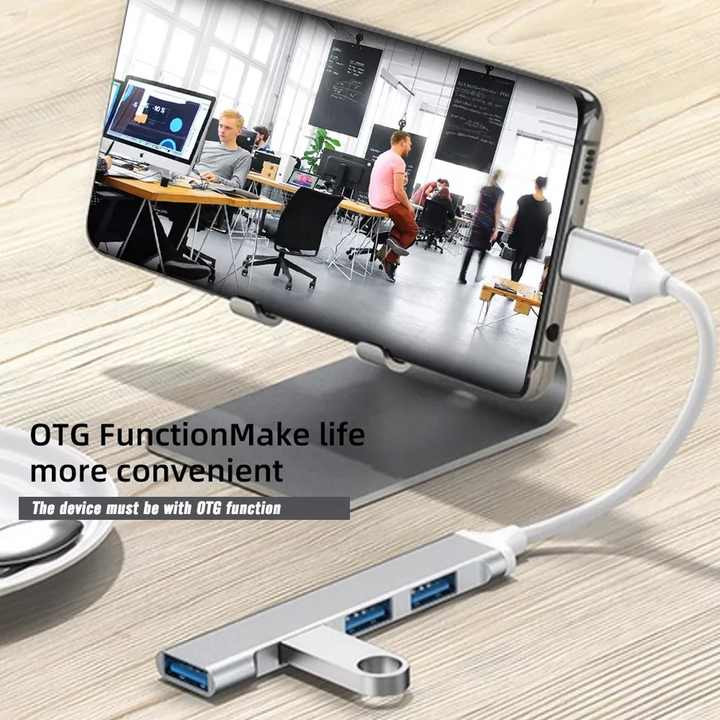 هاب ۴ پورت USB/USB-C کد۰۲۱