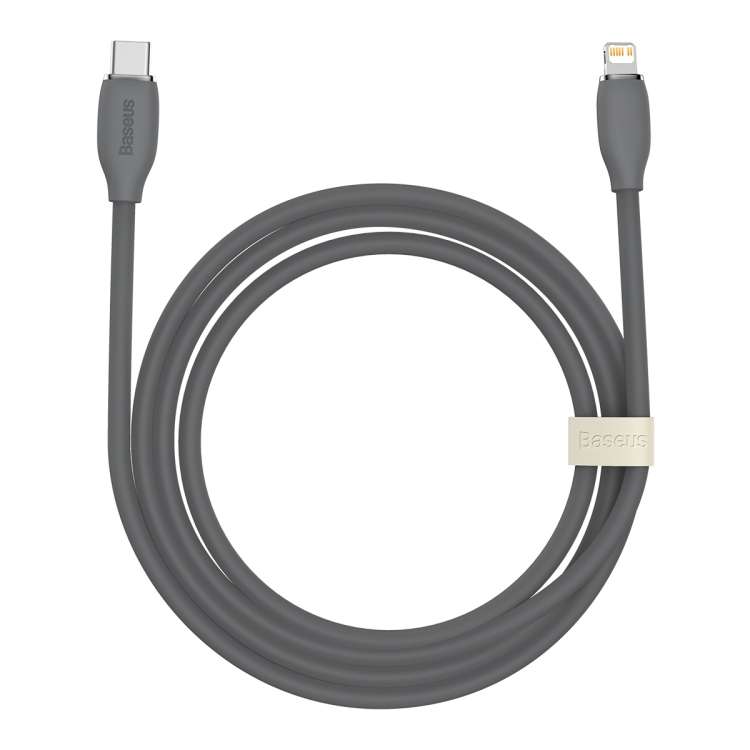 کابل تبدیل لایتنینگ به USB-C باسئوس مدل Jelly Liquid Silica Gel طول 1.2 متر