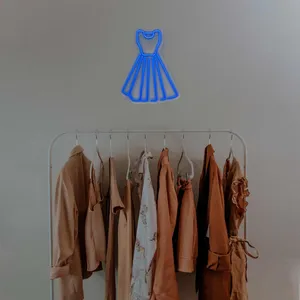 چراغ دیواری نئون دیزاین طرح Women-Clothes_BL