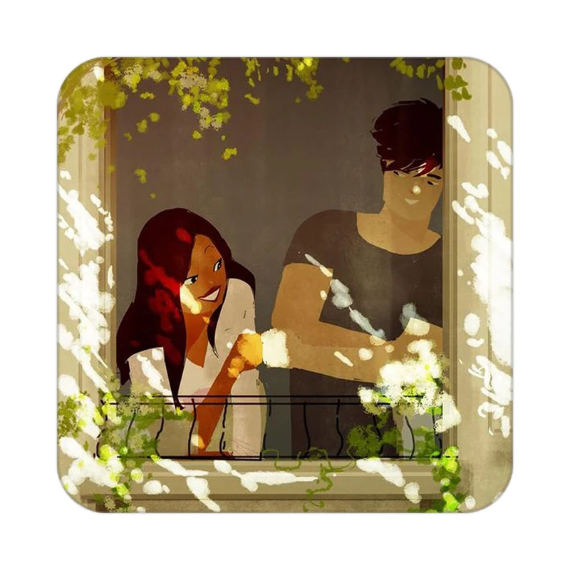 زیر لیوانی کاکتی طرح عاشقانه مدل mg10082