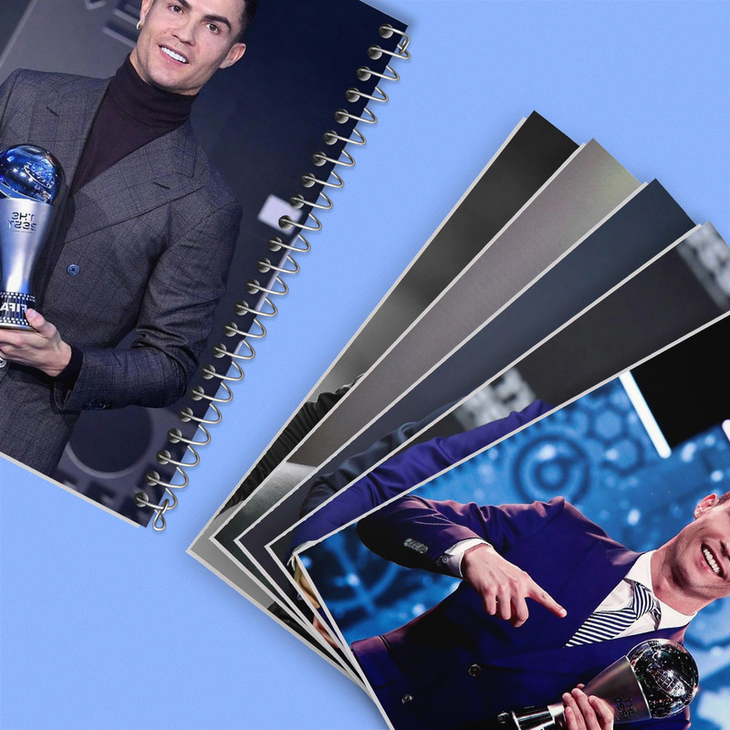 دفتر مشق 50 برگ خندالو طرح کریستیانو رونالدو کد 329 مجموعه 6 عددی