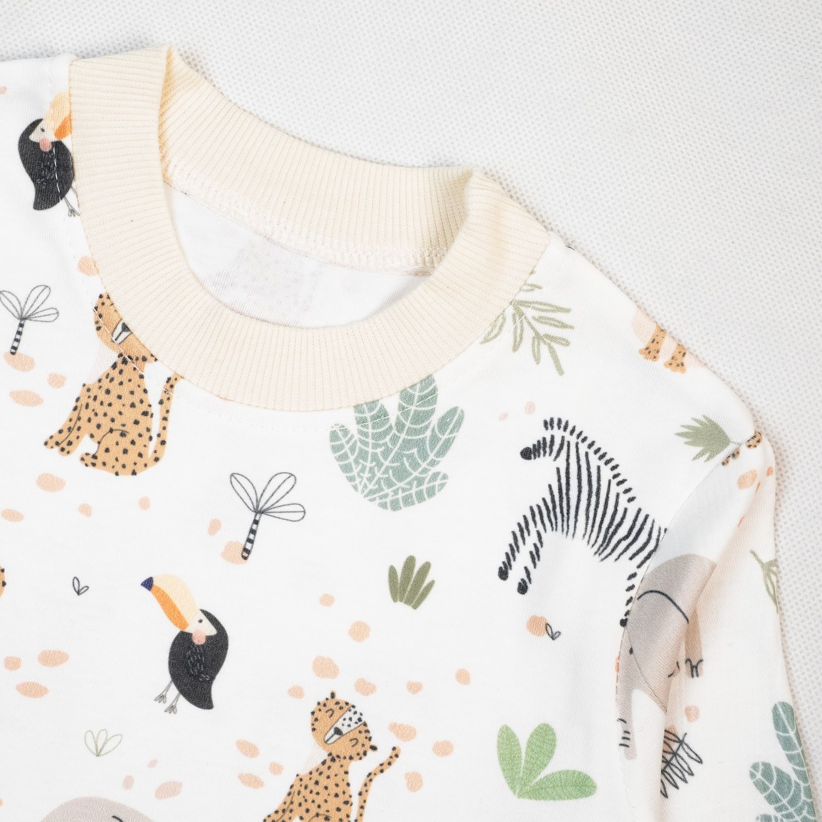 ست تی شرت آستین بلند و شلوار بچگانه سپیدپوش مدل کاکتوس کد 1404012902 -  - 3