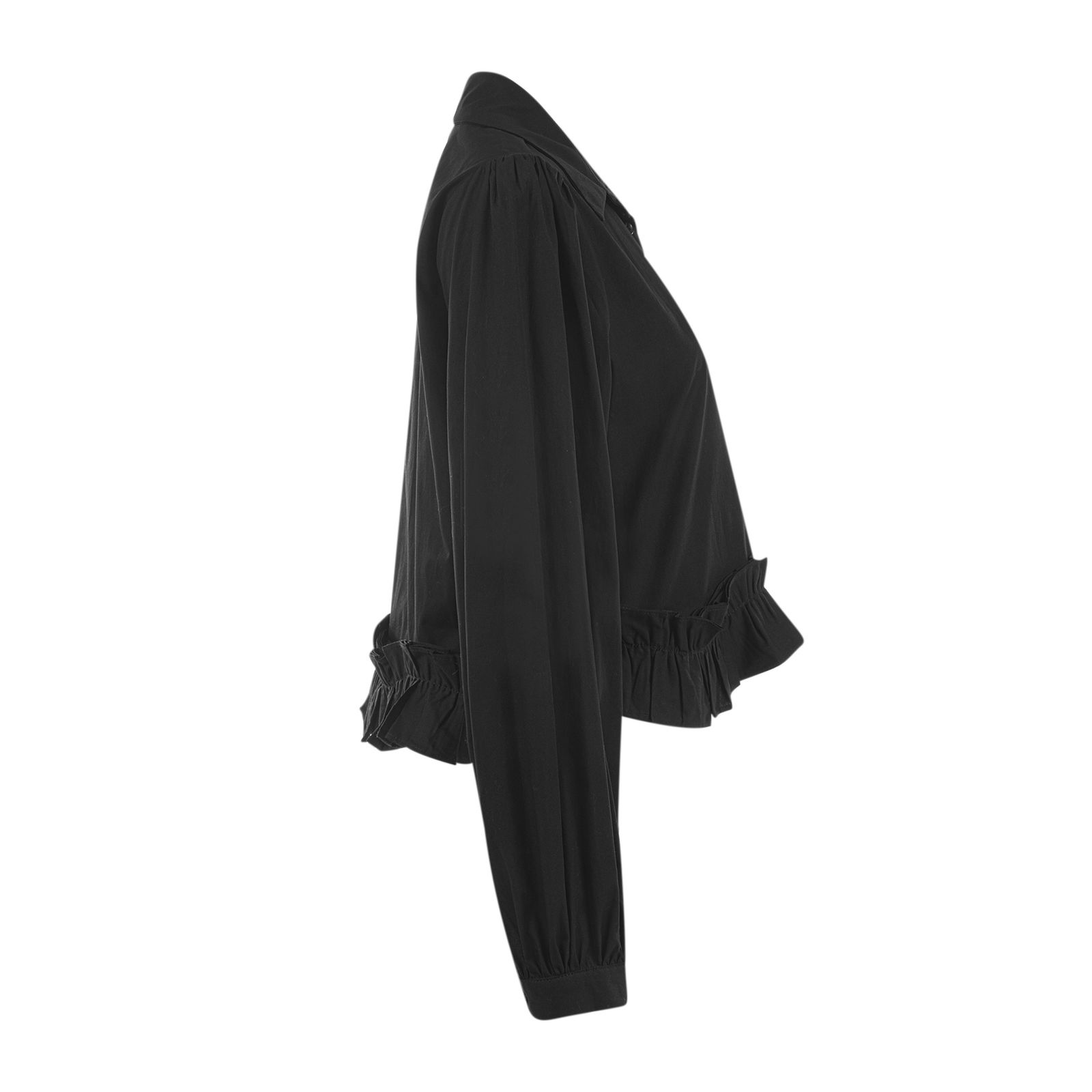 شومیز آستین بلند زنانه سرژه مدل 207356 رنگ مشکی -  - 2