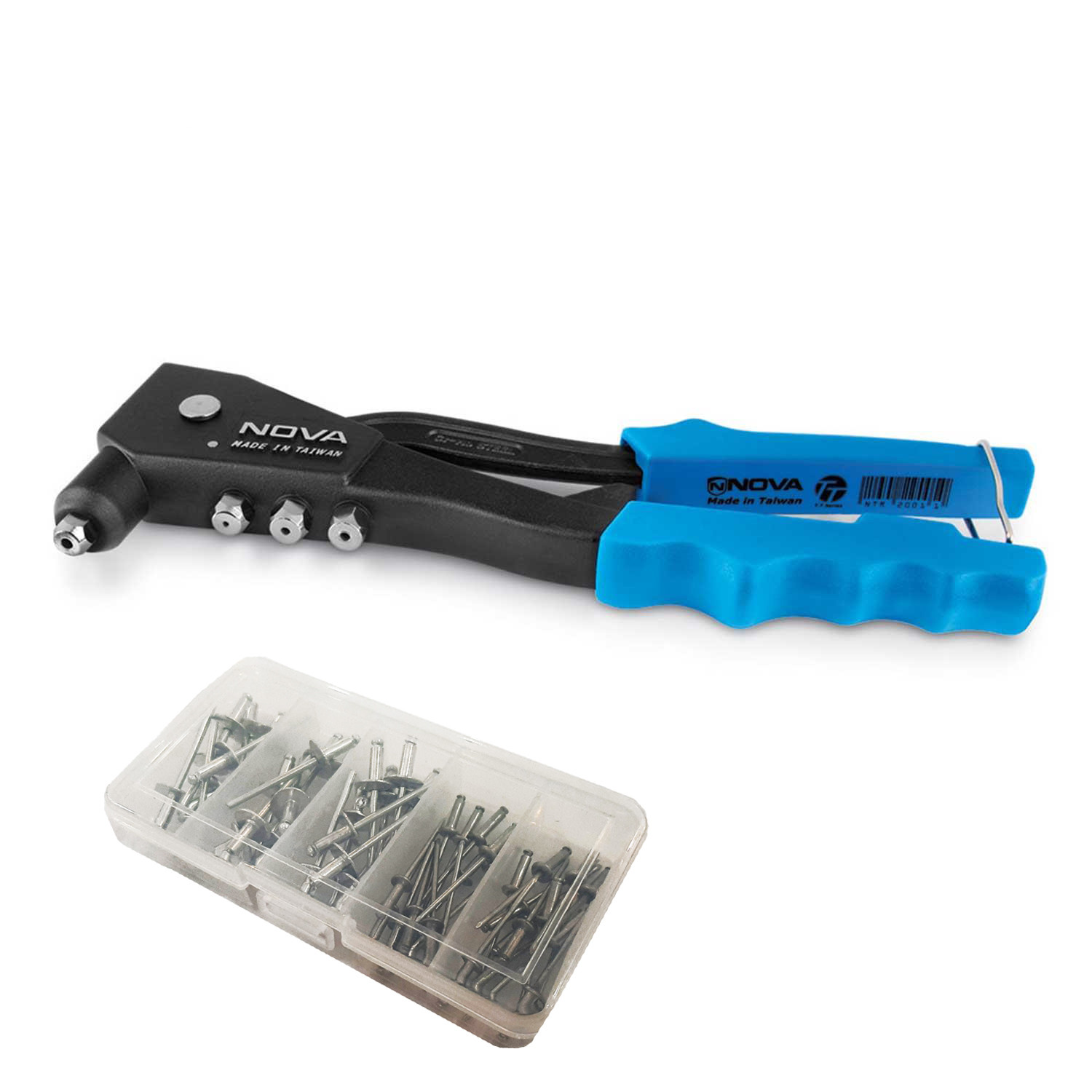 انبر پرچ نووا مدل NTR2001 به همراه میخ پرچ انبر پرچ نووا مدل NTR2001 به همراه میخ پرچ