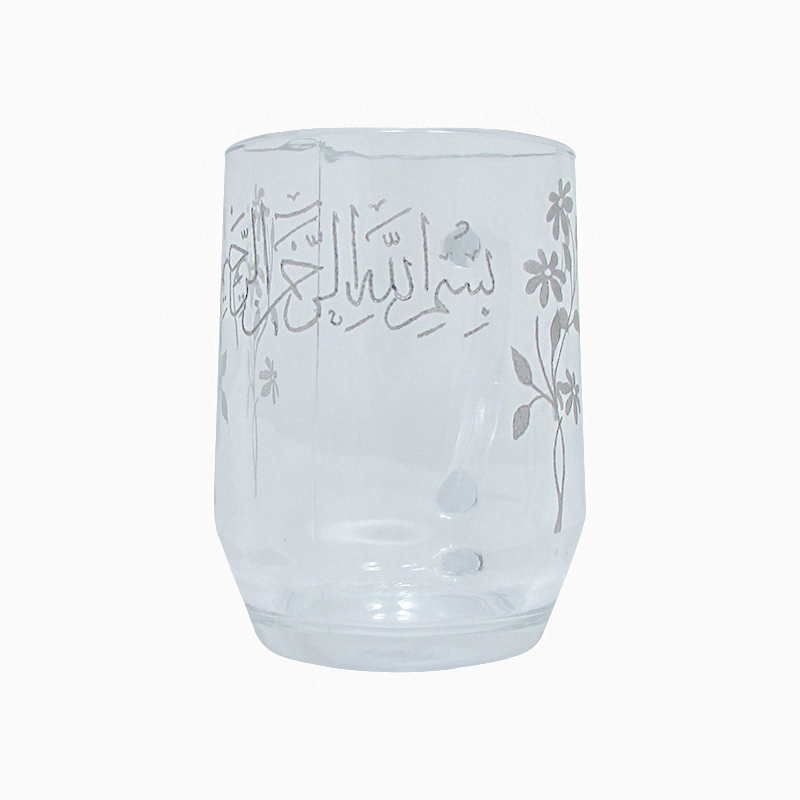 لیوان شیشه ای طرح بسم الله الرحمن الرحیم کد BS-9