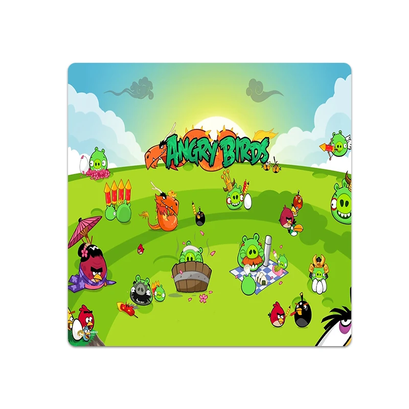 ماوس پد هومرو مدل NX003 طرح Angry Birds سایز 40x40 سانتی متر