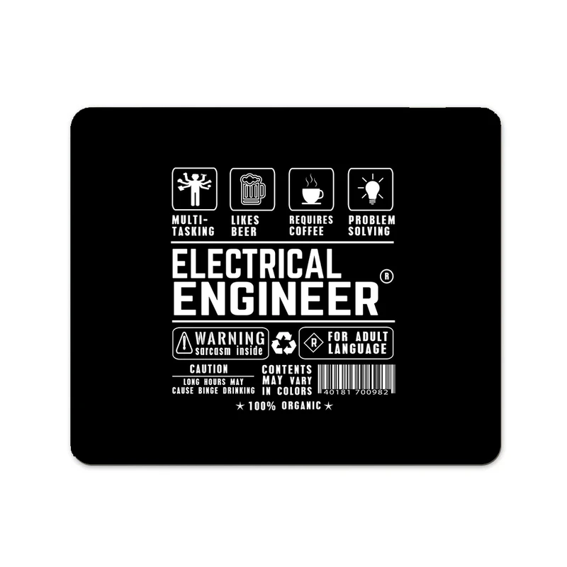 ماوس پد پاد آفرین مدل مهندس برق روز مهندس کد P656 سایز 19*24 سانتی متر