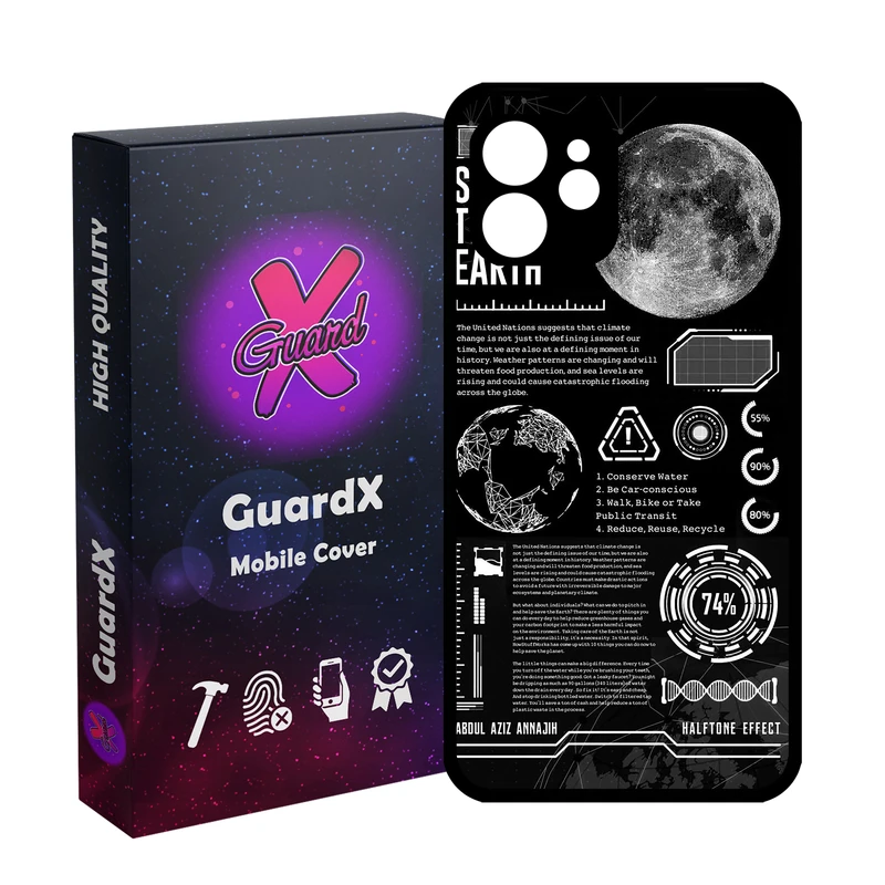 کاور گارد ایکس طرح فضا مدل Glass10836 مناسب برای گوشی موبایل اپل iPhone 12