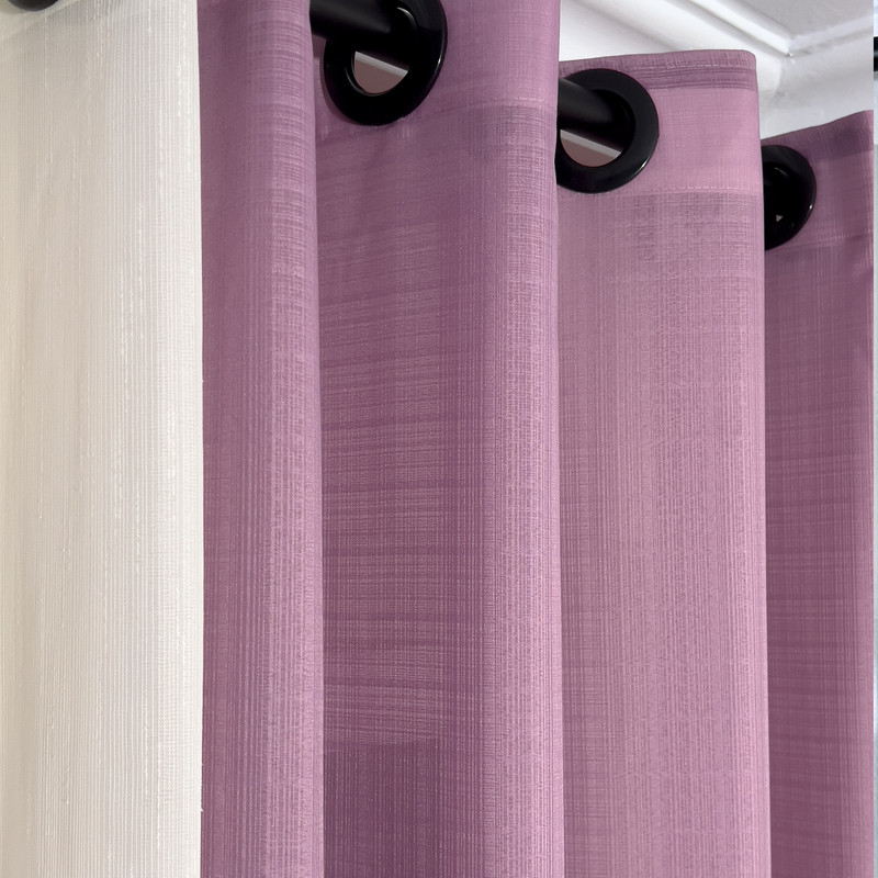 پرده مدل پانچ حریر شانتون سایز 280x300 سانتی‌متر