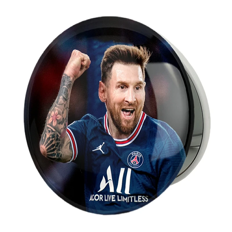 آینه جیبی خندالو طرح لیونل مسی  مدل تاشو کد 13958 