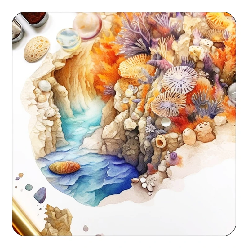 مگنت کاکتی طرح نقاشی رنگ روغن مدل mp71955