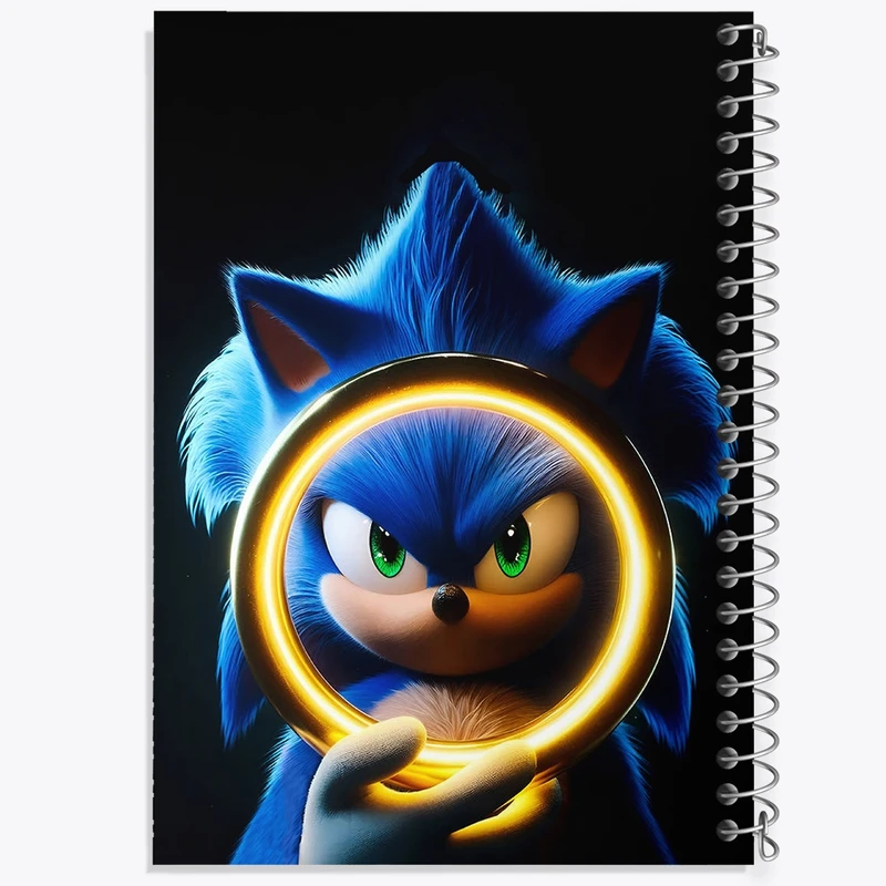 دفتر شطرنجی 50 برگ خندالو مدل سونیک (Sonic) کد F2228