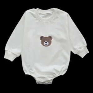 بادی آستین بلند نوزادی مدل تدی 