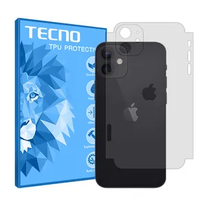 Tecno HyGEL model transparent phone back protector suitable for Apple iPhone 12 mini mobile phone