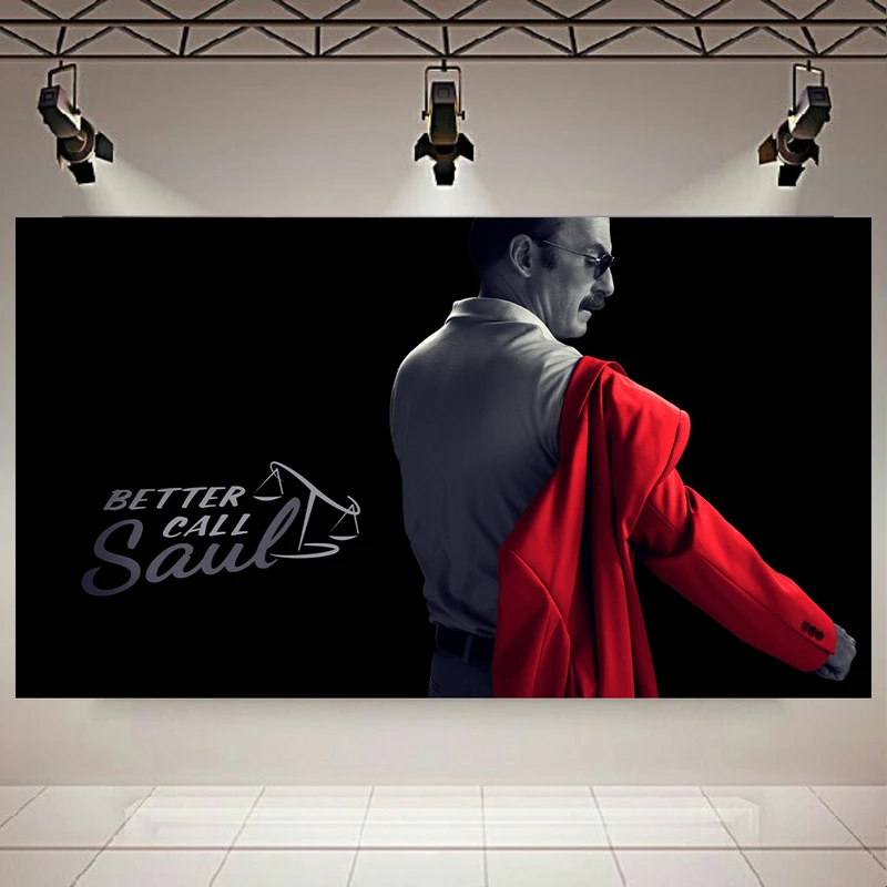 پوستر پارچه ای مدل چرم مخمل طرح سریال Better Call Saul کد AR3630