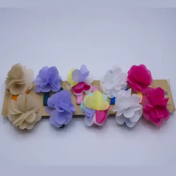 گیره مو زنانه مدل فلاوری 010 بسته 10 عددی