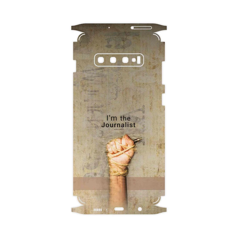 برچسب پوششی ماهوت مدل Journalist-FullSkin مناسب برای گوشی موبایل سامسونگ Galaxy S10 Plus