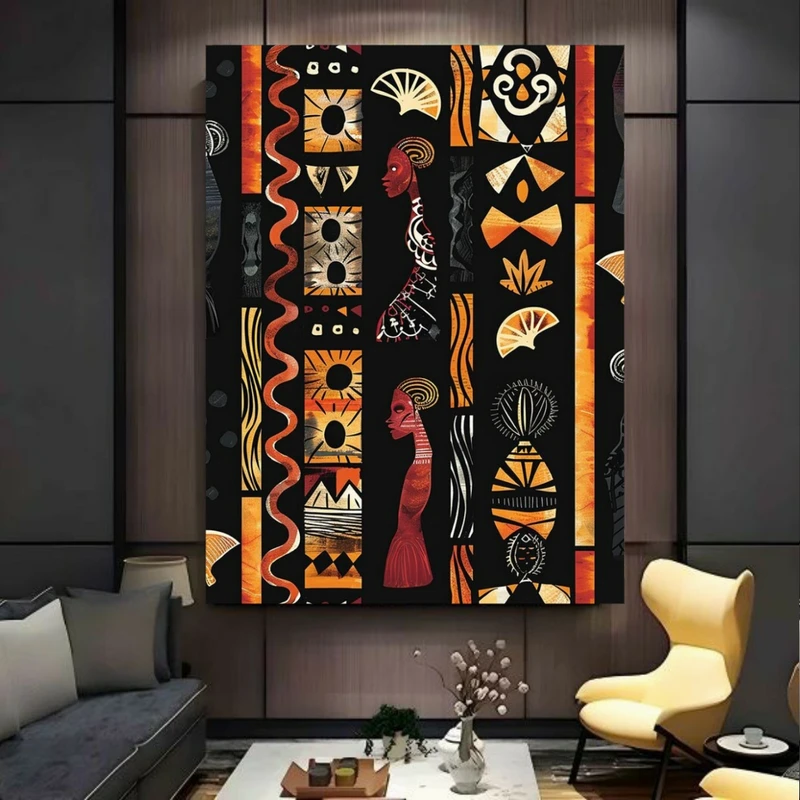  پوستر پارچه ای طرح نقاشی مدل گرافیک کامپیوتری کد BK24058