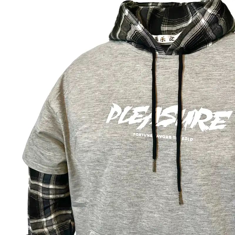 هودی زنانه مدل دو تکه چهارخانه