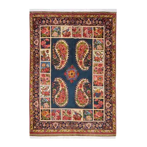 فرش دستباف چهار و نیم متری طرح ترمه مدل AA