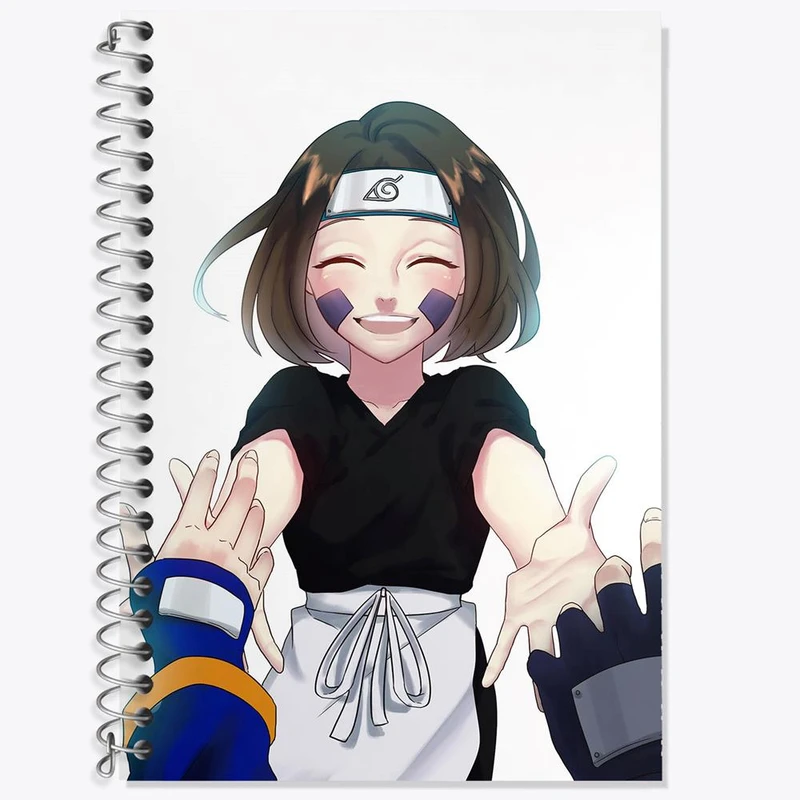 دفتر زبان 50 برگ خندالو مدل دو خط طرح رین نوهارا انیمه ناروتو Naruto کد 11227