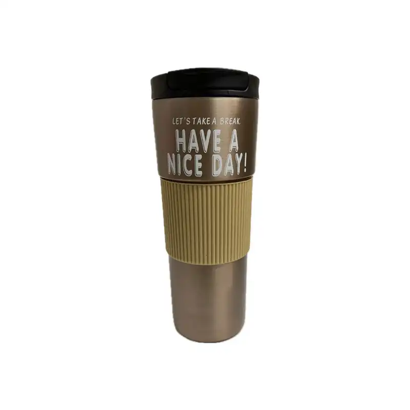 ماگ سفری مدل دور سیلیکونی گنجایش 0.6 لیتر