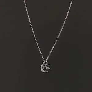 گردنبند زنانه اکسسورایز مدل ماه و ستاره